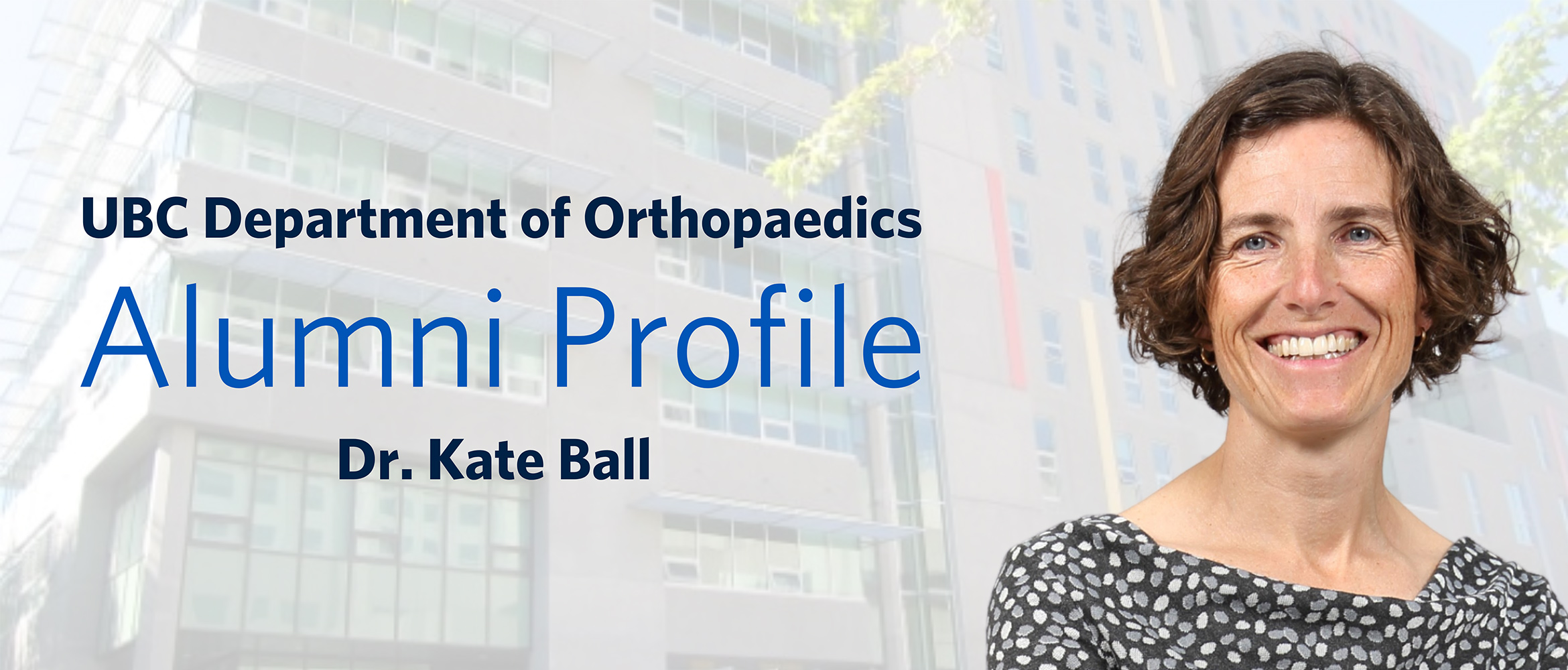 Alumni Profile – Dr. Kate Ball