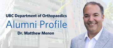 Alumni Profile – Dr. Matthew Menon